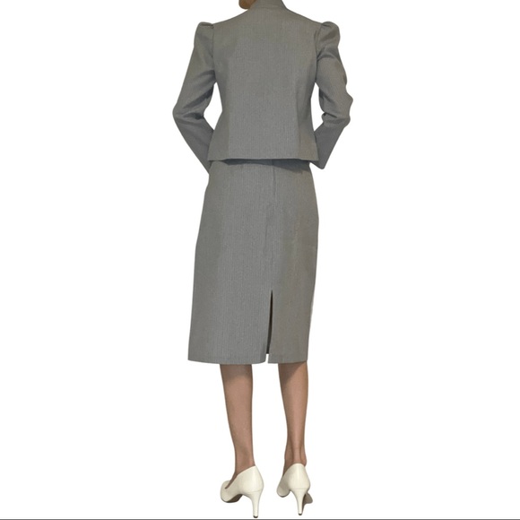 Vintage ≈1930/40s Pinstripe One Button Skirt Suit - Picture 14 of 16